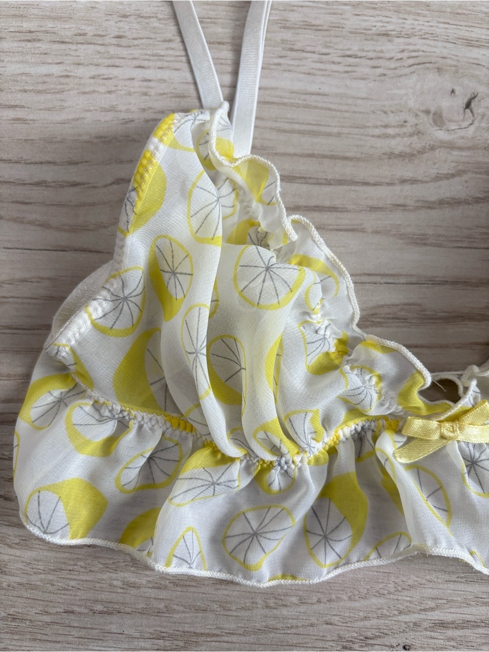 Lemon Triangle Bralette XS - Picture 2 of 3